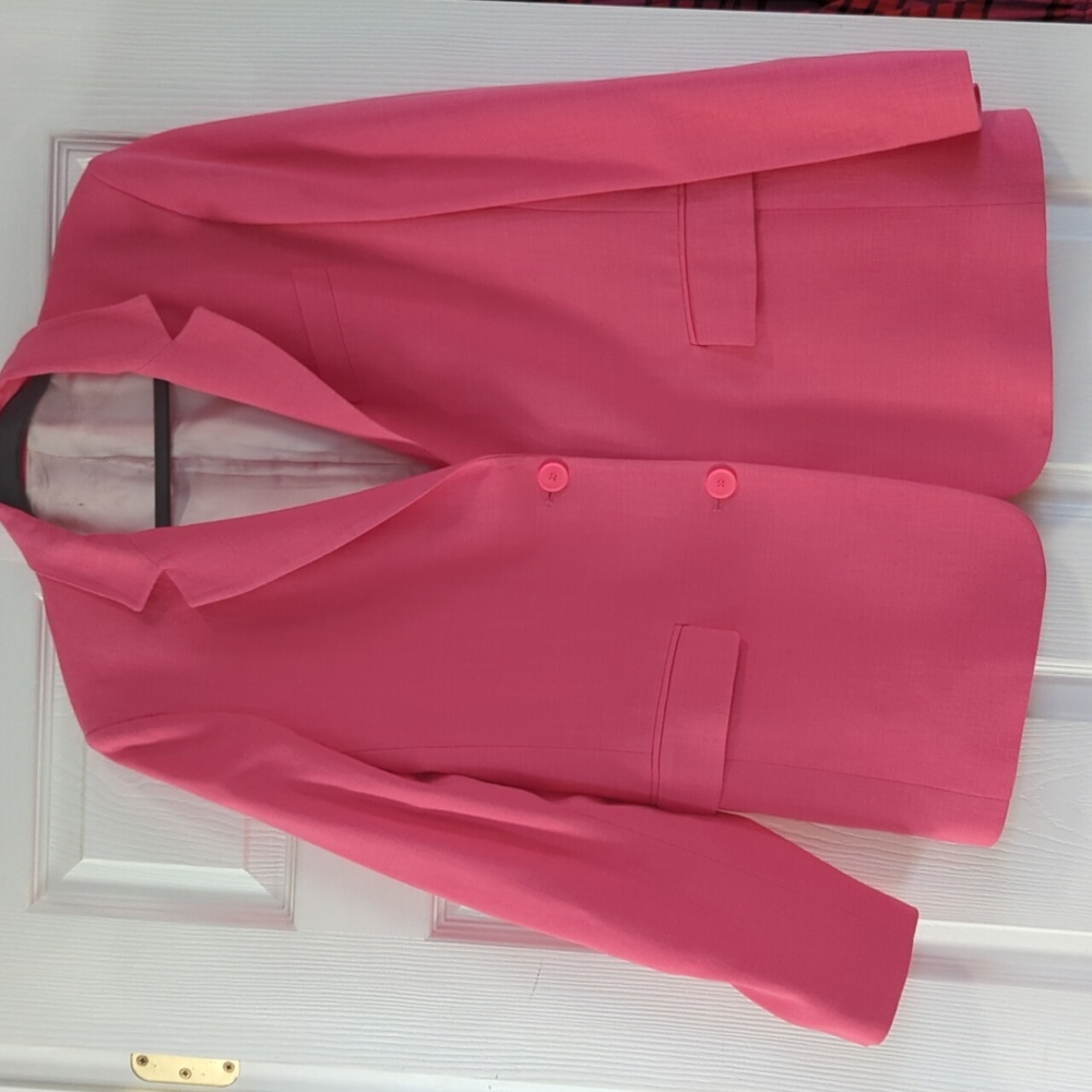 Zara set pink oversized blazer and mini skirt